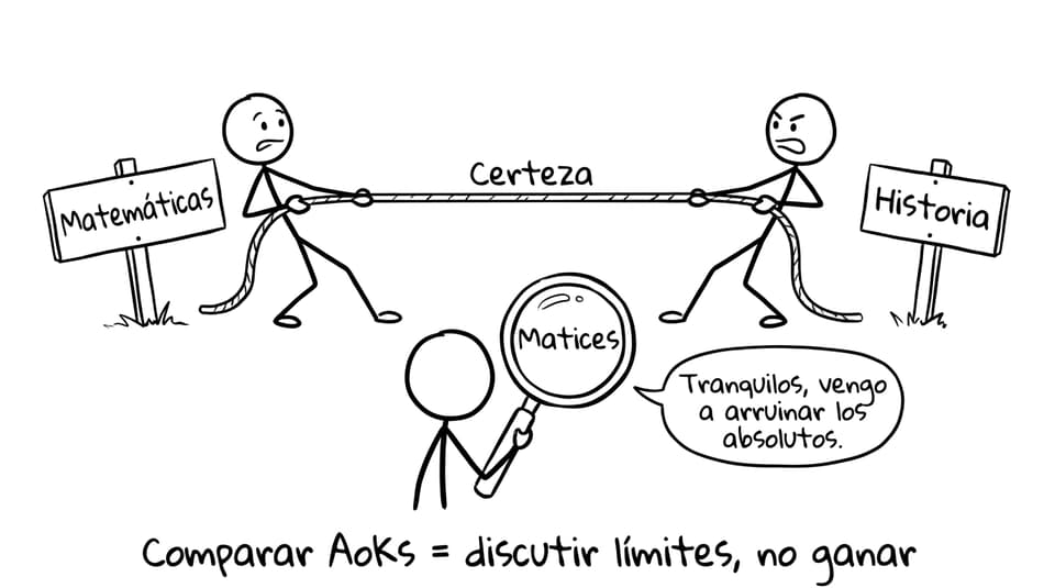 Comparar AoKs = discutir límites, no ganar