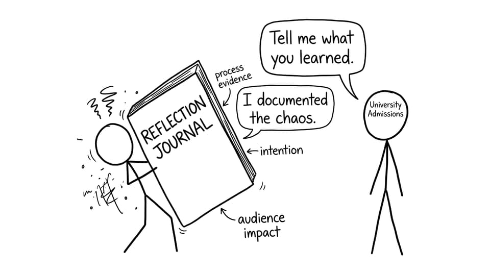 IB Theatre reflection journal comic