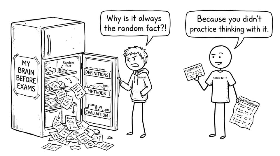 Brain fridge before exams comic