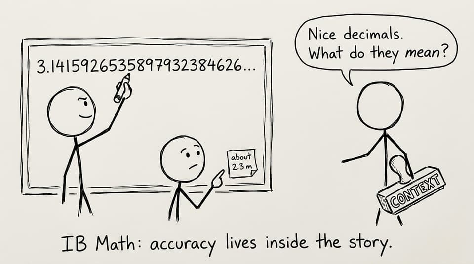 IB Math: accuracy lives inside the story.