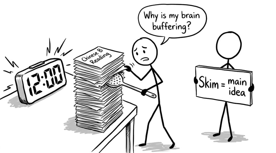 Skimming joke comic