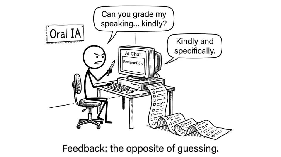 A comic about getting kind, specific feedback