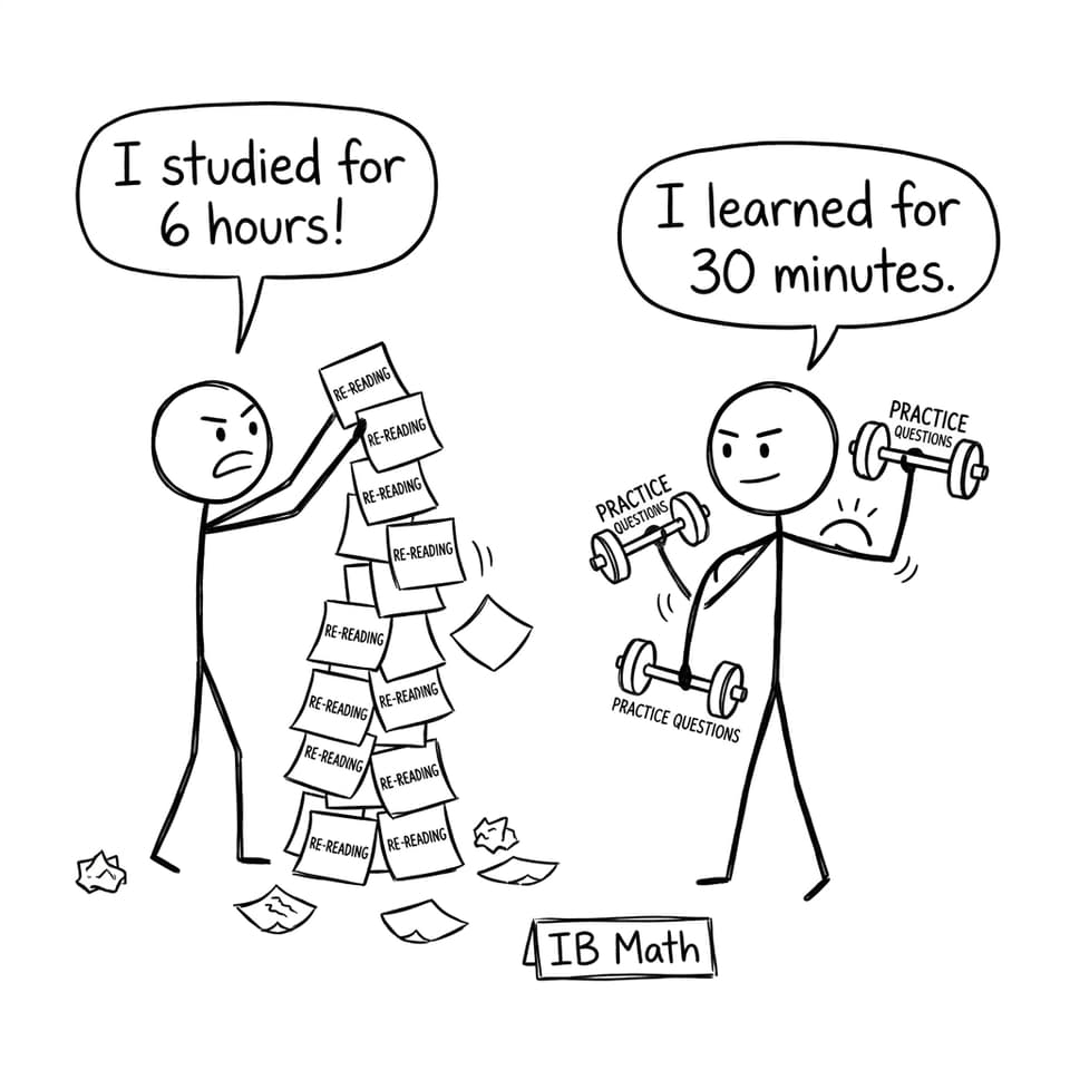 Rereading vs practice: the classic study trap