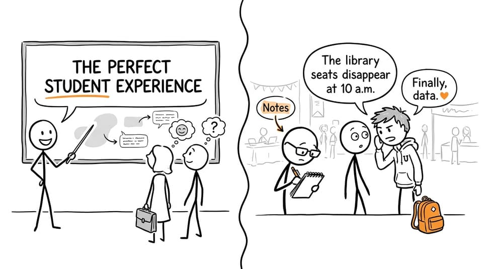 A current student quietly gives the most useful reality check at an open day