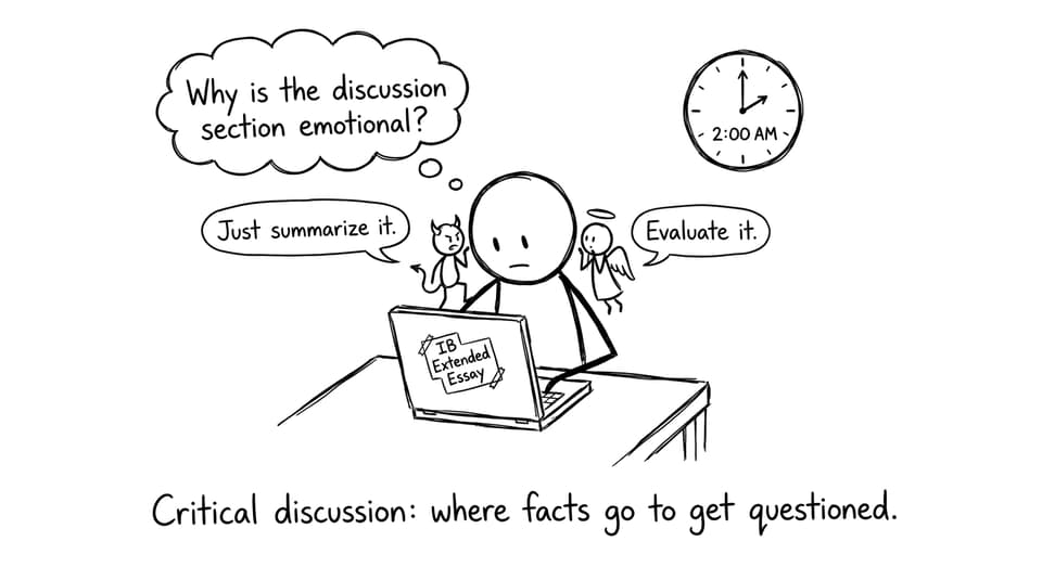 Student vs summary vs evaluation comic