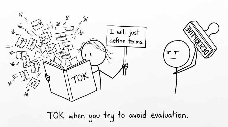 TOK when you try to avoid evaluation.