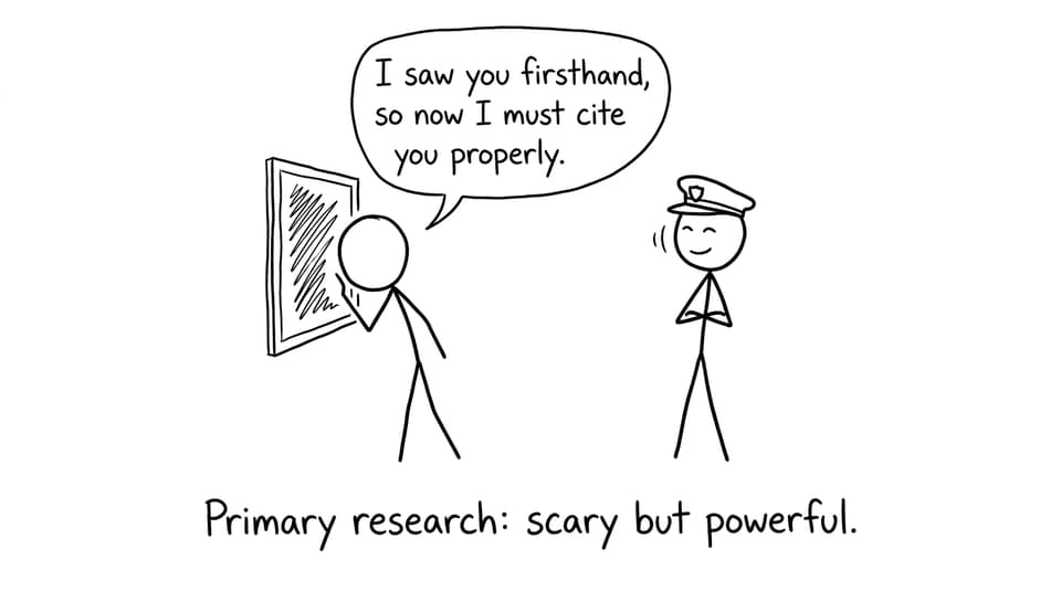 Museum visit and citation joke