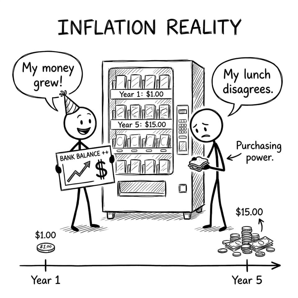 Purchasing power vending machine