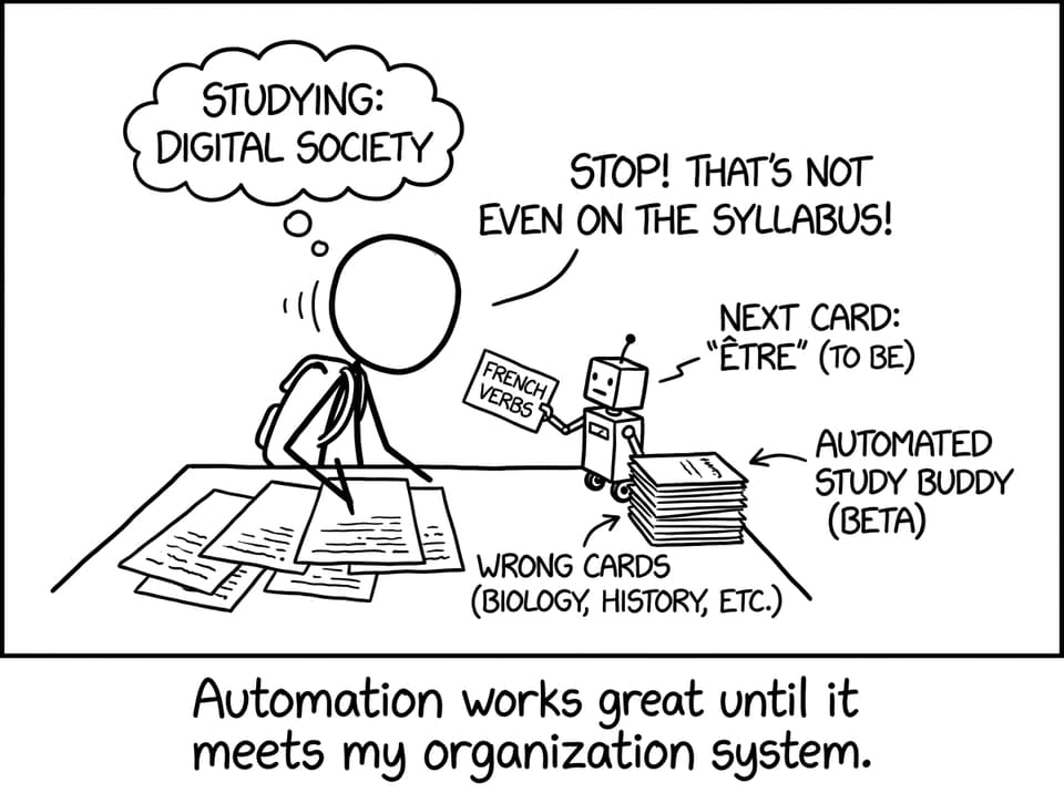 Robot flashcard chaos