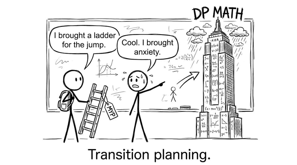 Comic: MYP ladder vs DP skyscraper