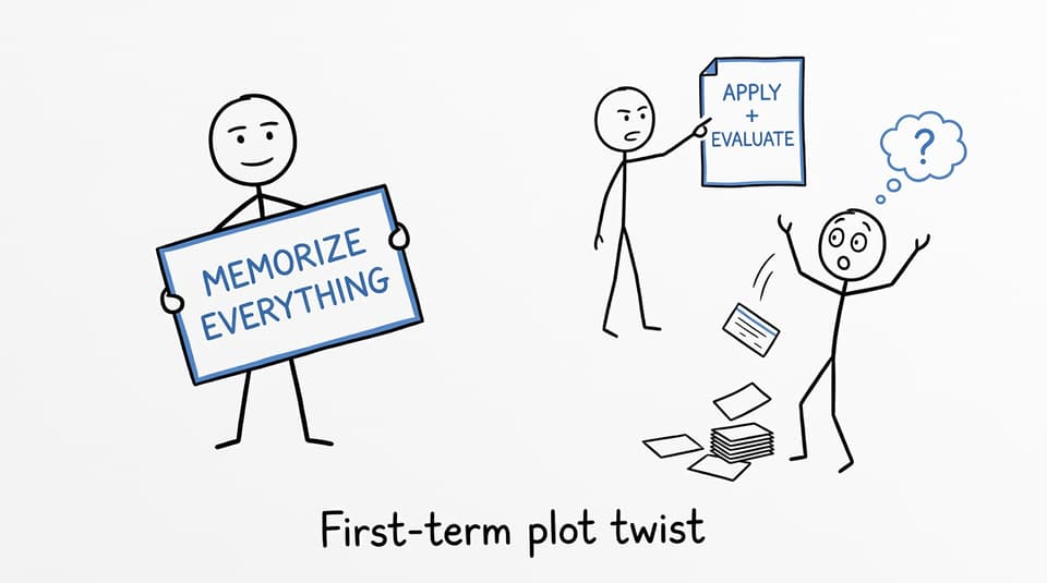 An IB Psychology student discovers that memorization is not the same as application and evaluation