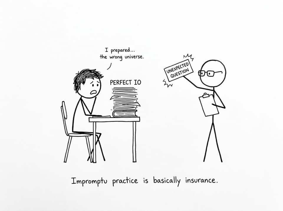 An IB student meets an unexpected question