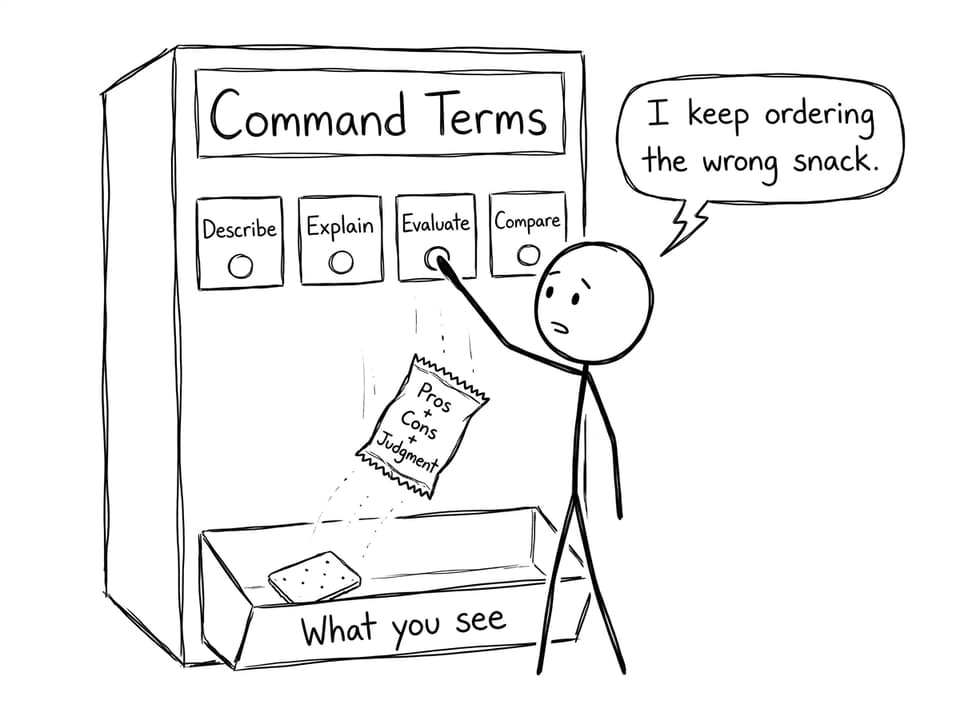 Command terms vending machine