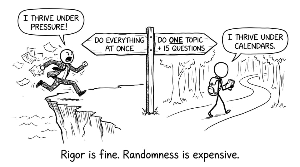 Rigor vs randomness