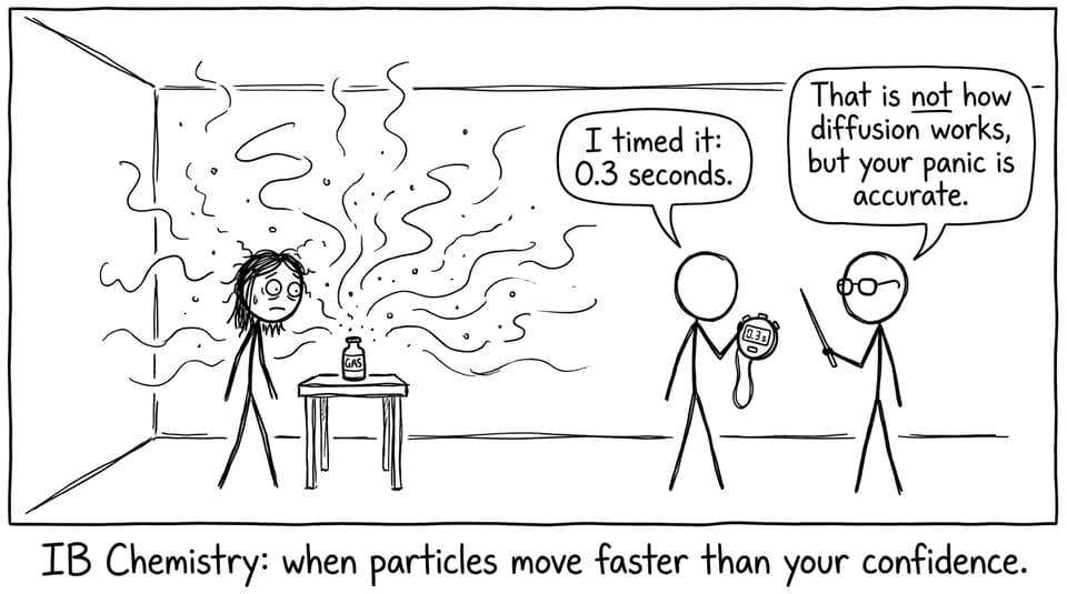 IB student vs diffusion panic