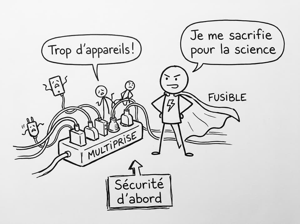 Fusible super-héros et multiprise