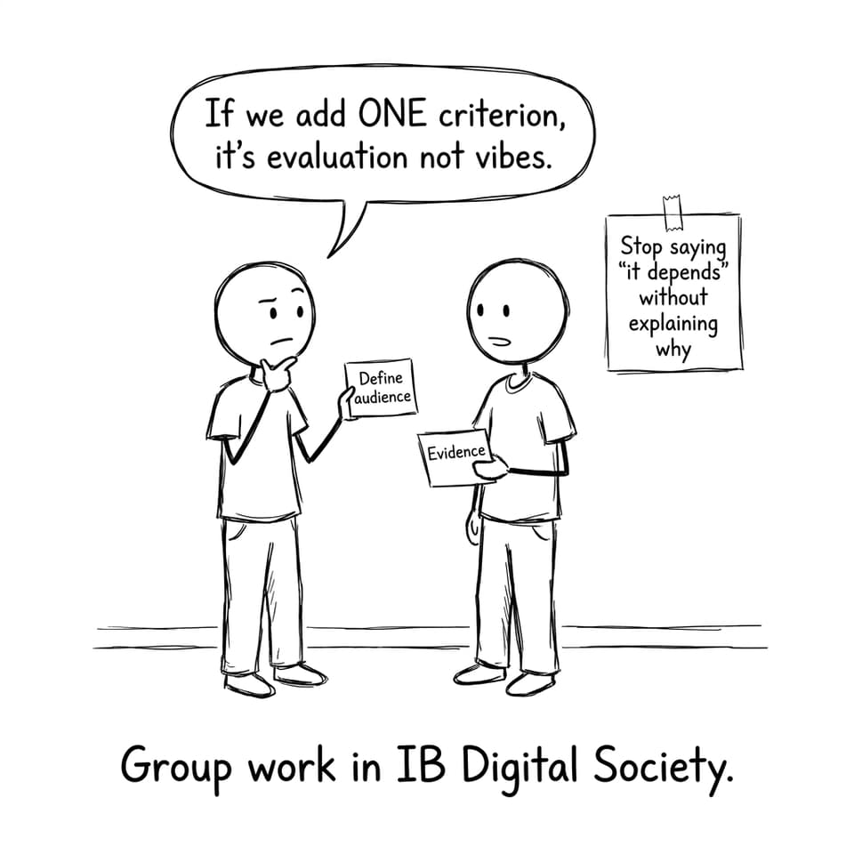 Students turn group work into evaluation instead of vibes