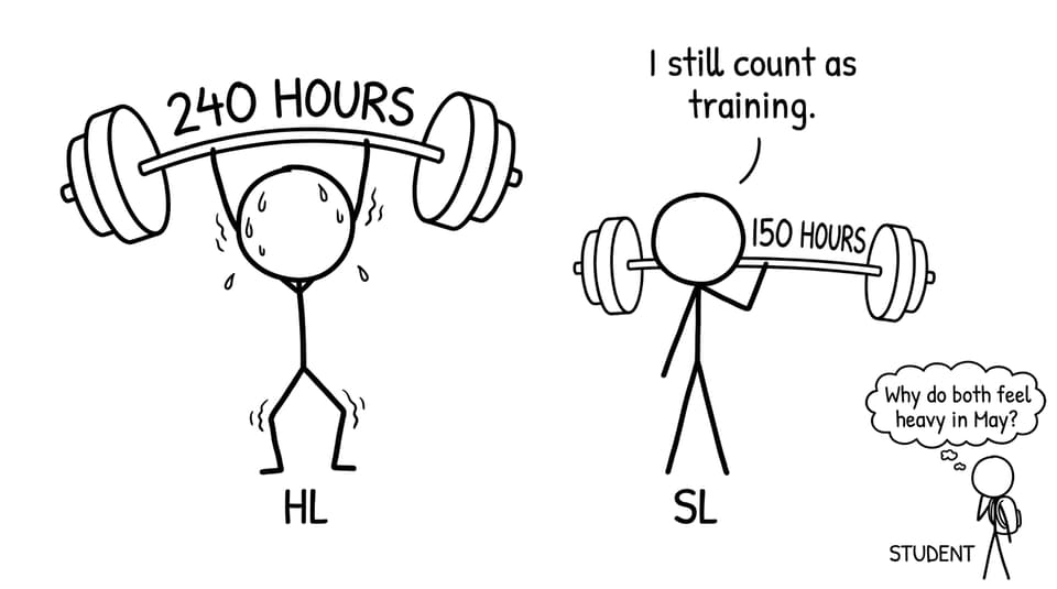 HL vs SL weights comic
