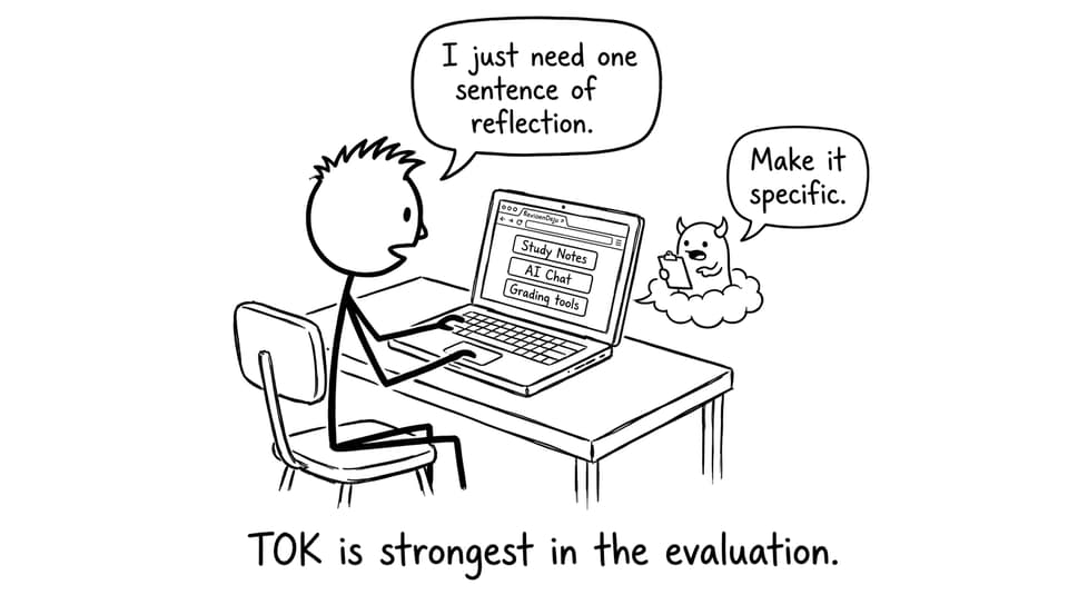 Student asking for one reflection; rubric monster demands specificity