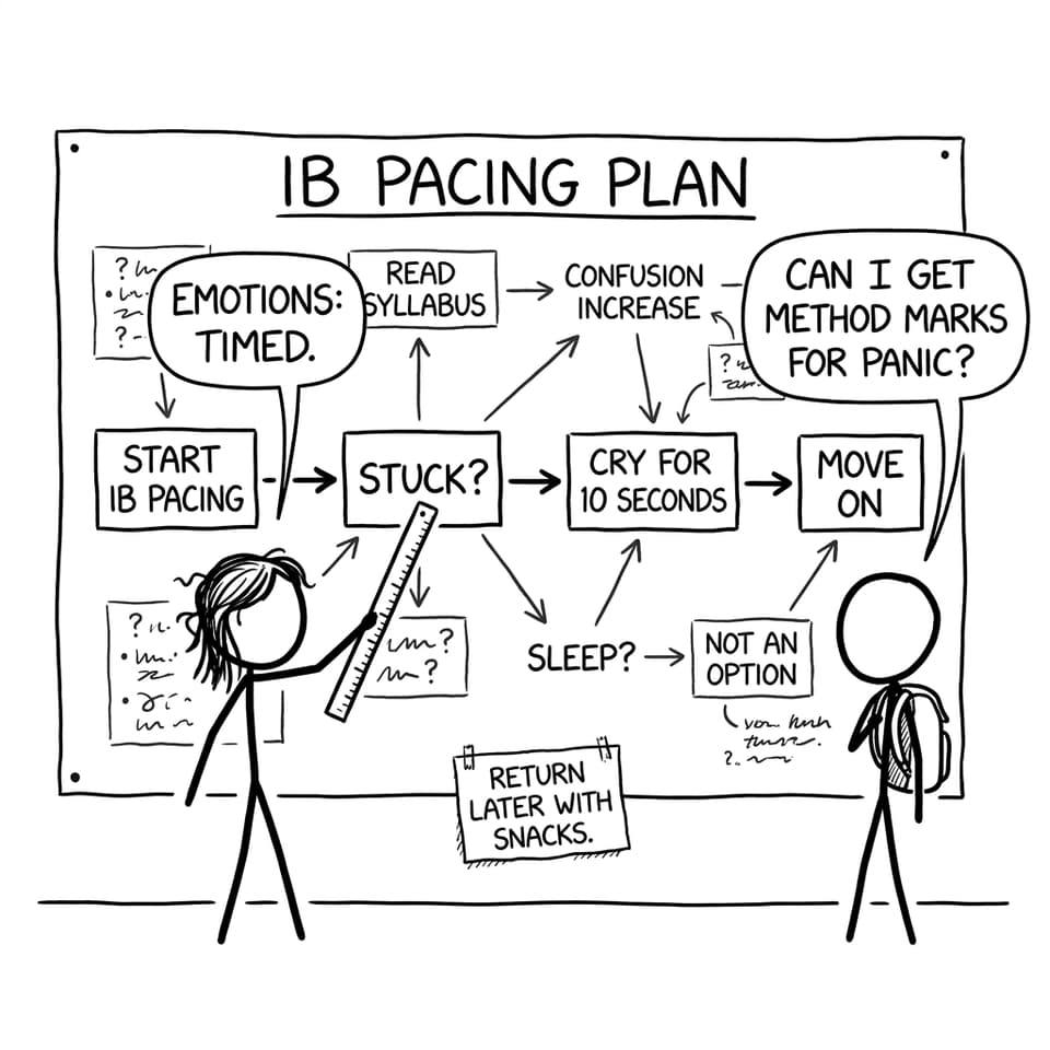 A silly pacing flowchart