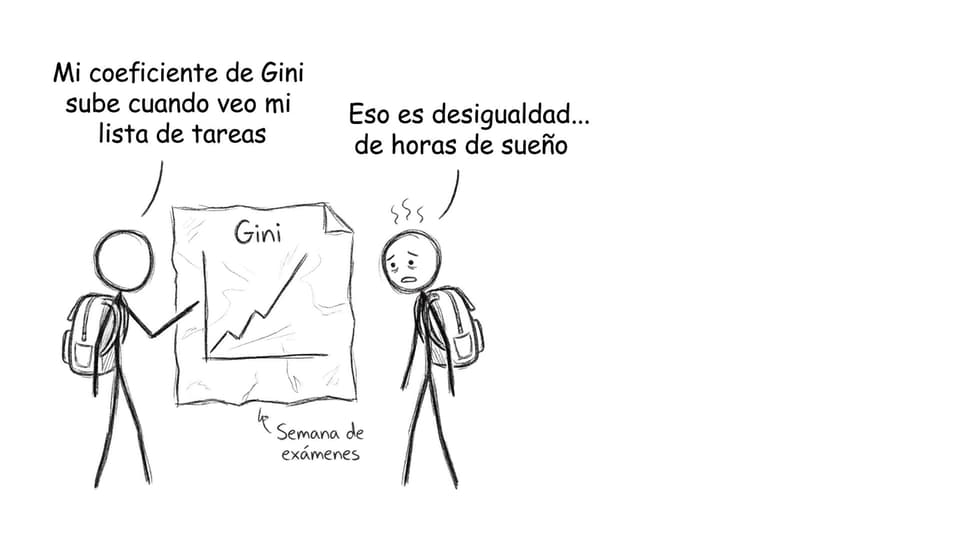 Estudiantes y Gini en servilleta