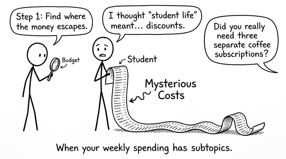 Receipt of mysterious costs comic