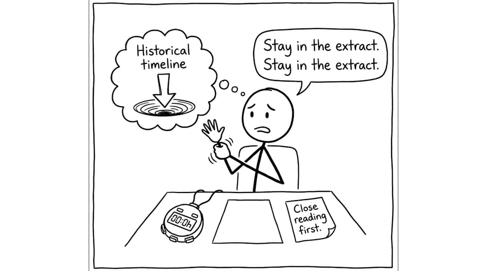 Paper 1 staying in the extract comic