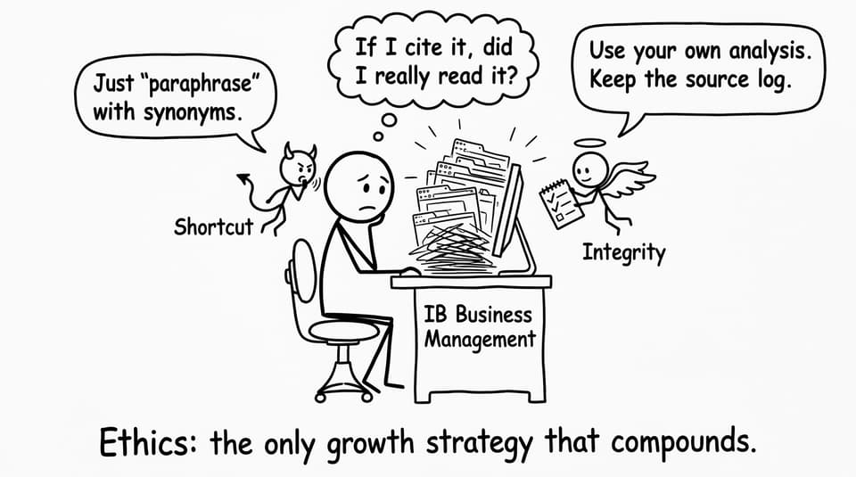 Student tempted by shortcuts vs integrity
