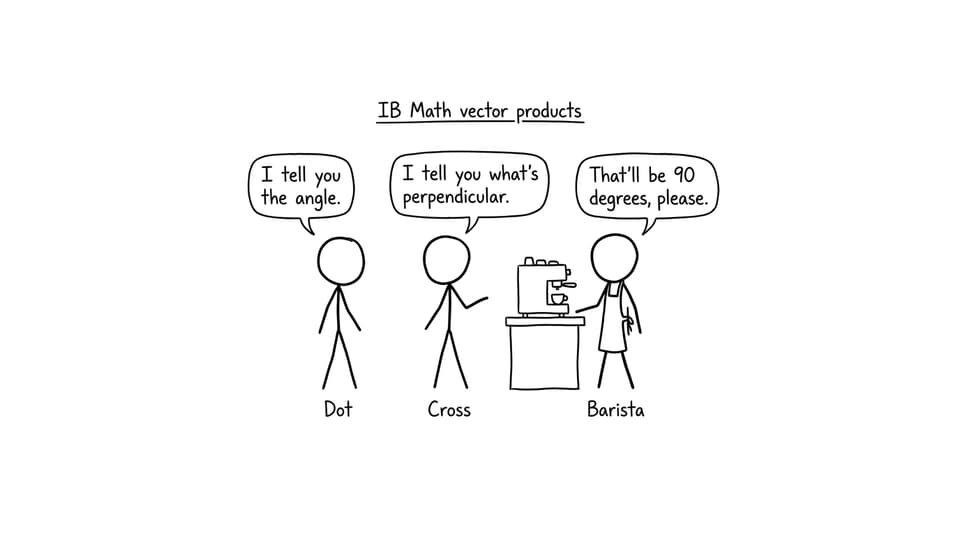 Dot and Cross debate geometry at a cafe