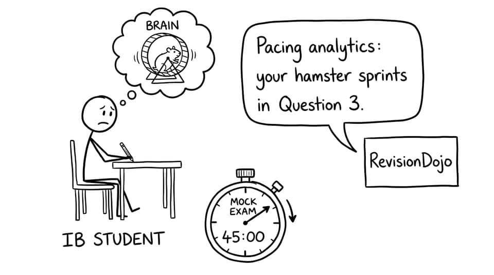 Hamster-wheel brain during timed practice