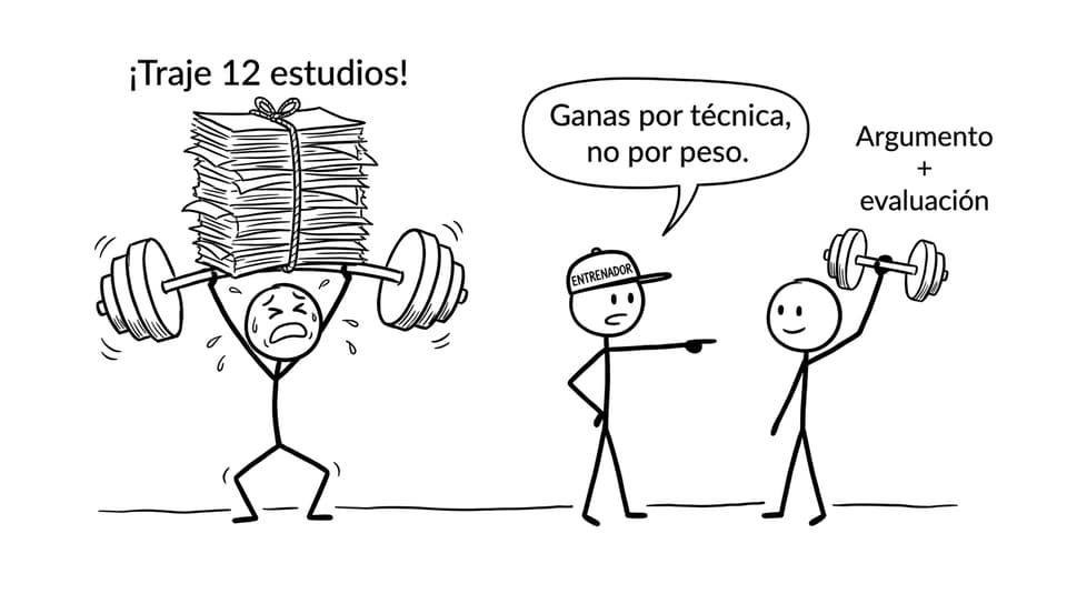 Técnica vs peso de estudios