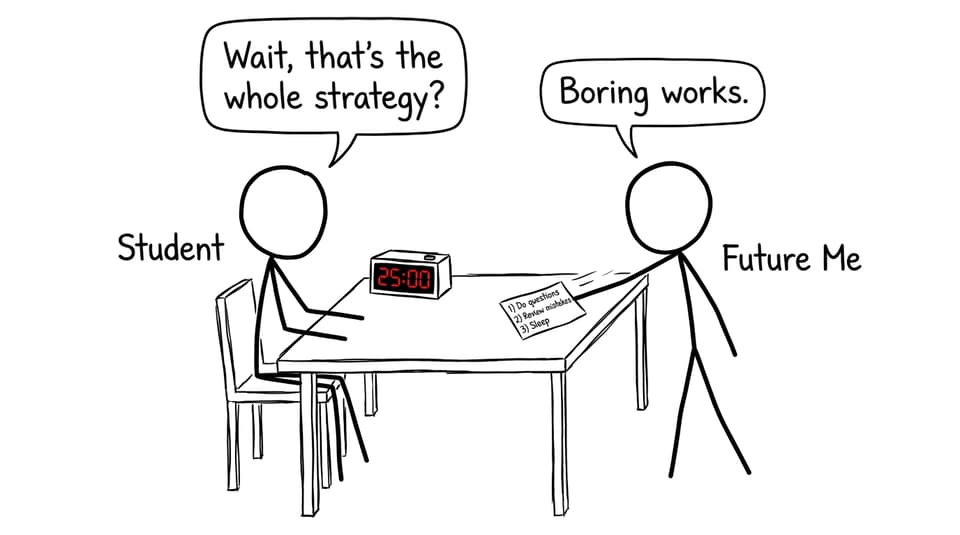 Boring works timed study comic