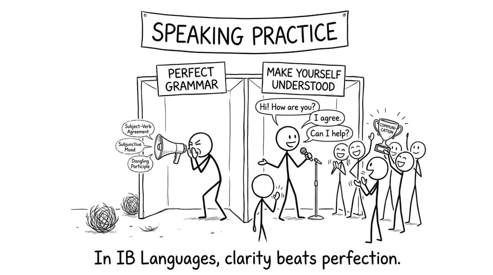 Speaking clarity beats perfection