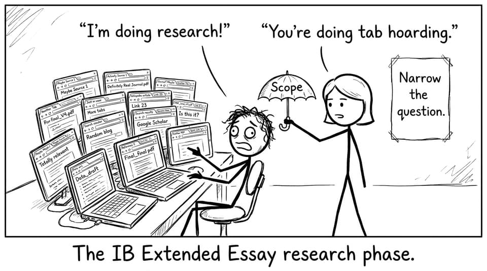 Student tab hoarding during EE research
