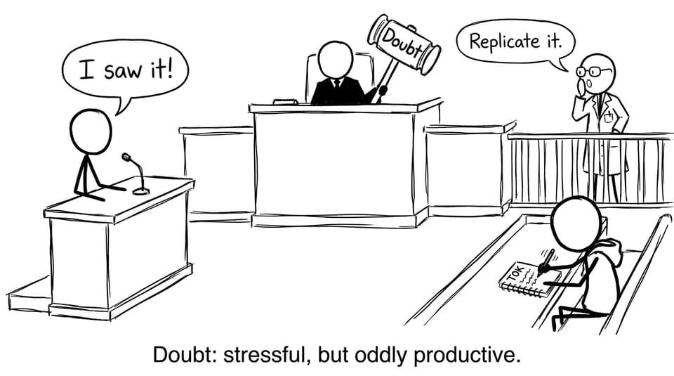 Courtroom doubt comic