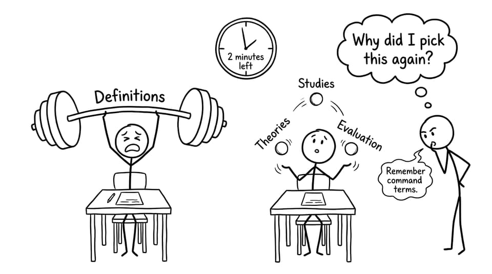 Exam hall stress joke
