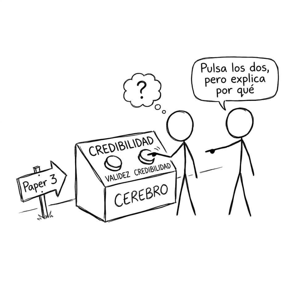 Botones de validez y credibilidad