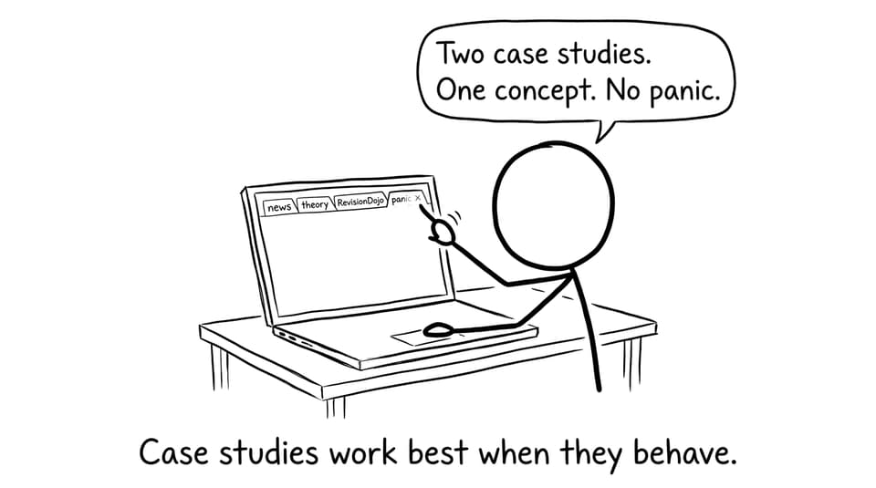 Comic: Case studies work best when they behave