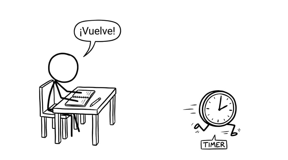 A timer running away from the Individual Oral