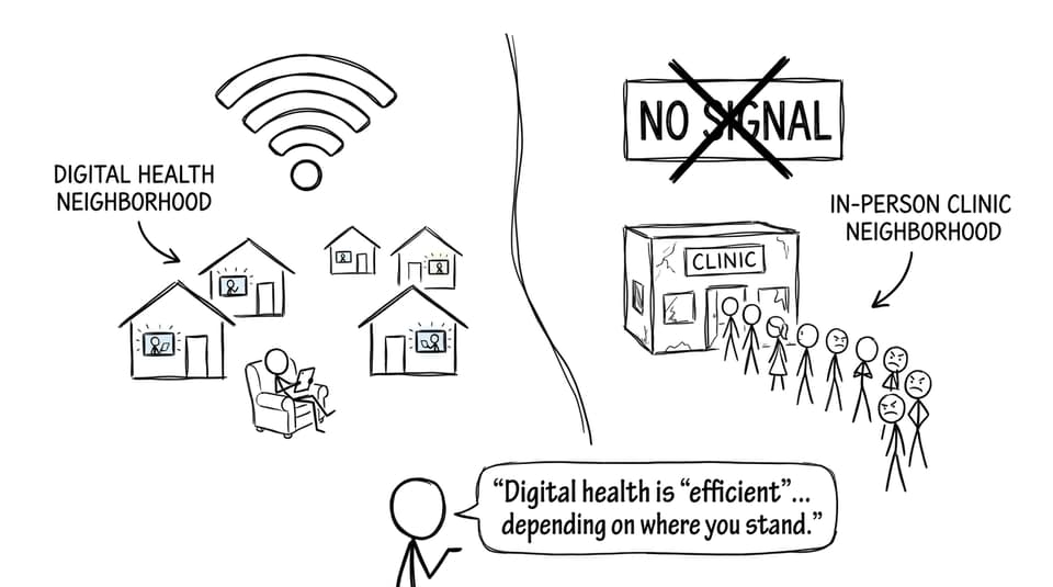 Two neighborhoods, two versions of “efficient”