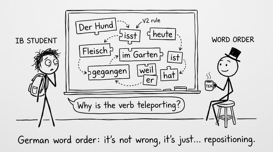 German word order comic