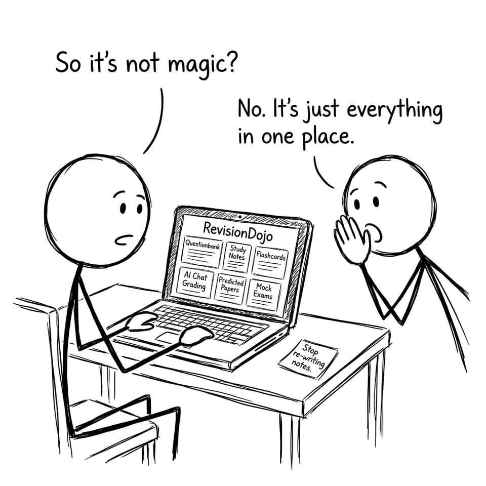 RevisionDojo tools as the non-magic solution