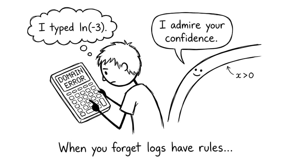 A student vs the log domain error