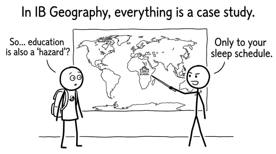 In IB Geography, everything is a case study