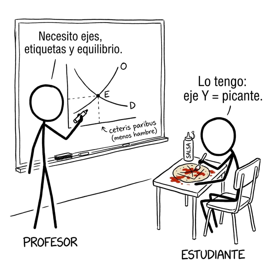 Diagramas dibujados en una tortilla