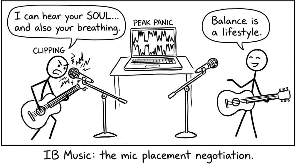 IB Music: the mic placement negotiation.