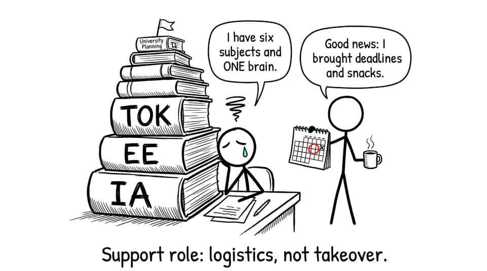 Support role: logistics, not takeover.