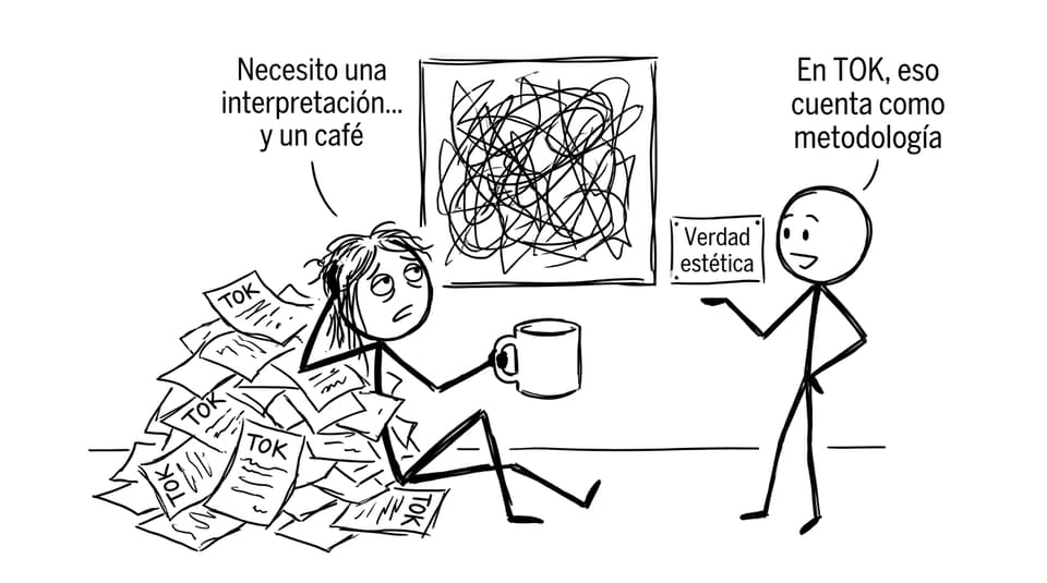 Estudiante, interpretación y café