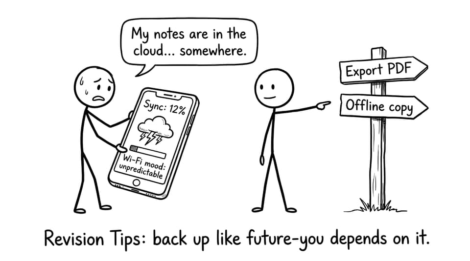 Cloud sync anxiety joke