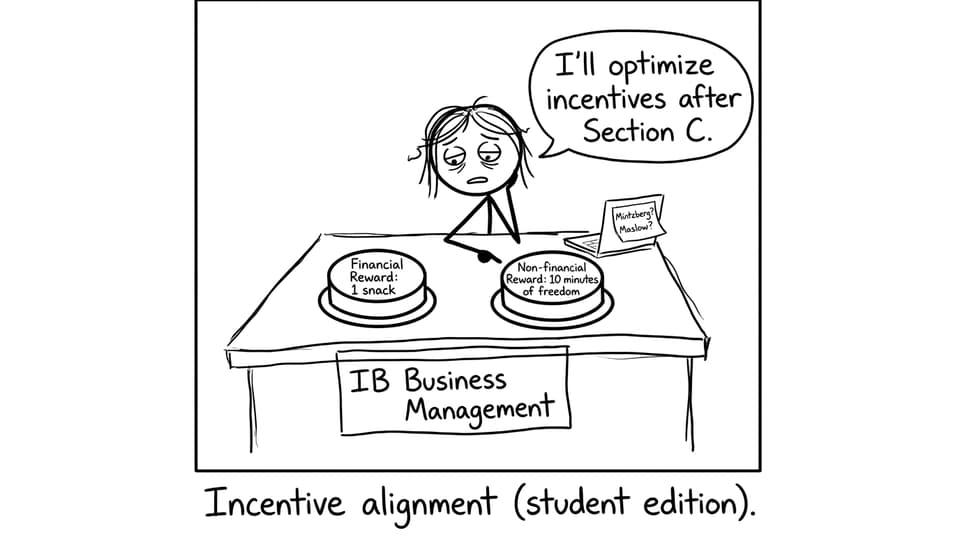 Student incentive buttons comic